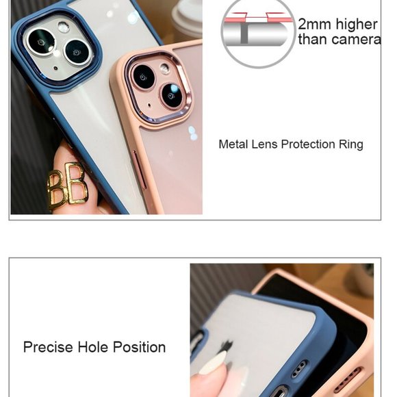 NEW iPhone 14/Pro/Max Luxury Candy Transparent Shockproof Phone Case - Picture 8 of 8